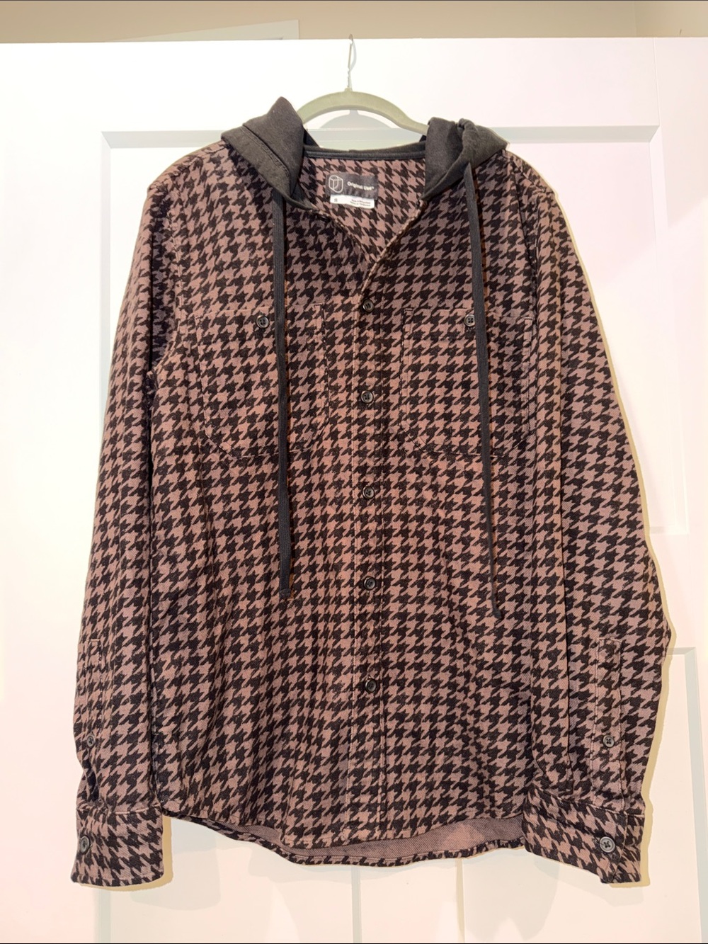 Original Use Houndstooth Shacket